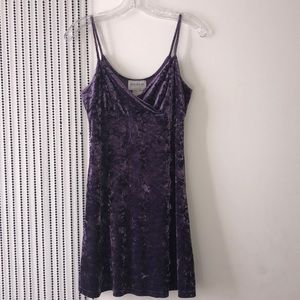Purple Velvet Minidress